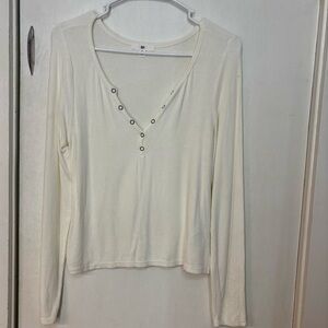 BP Ivory Women's Long Sleeve Rib
Henley